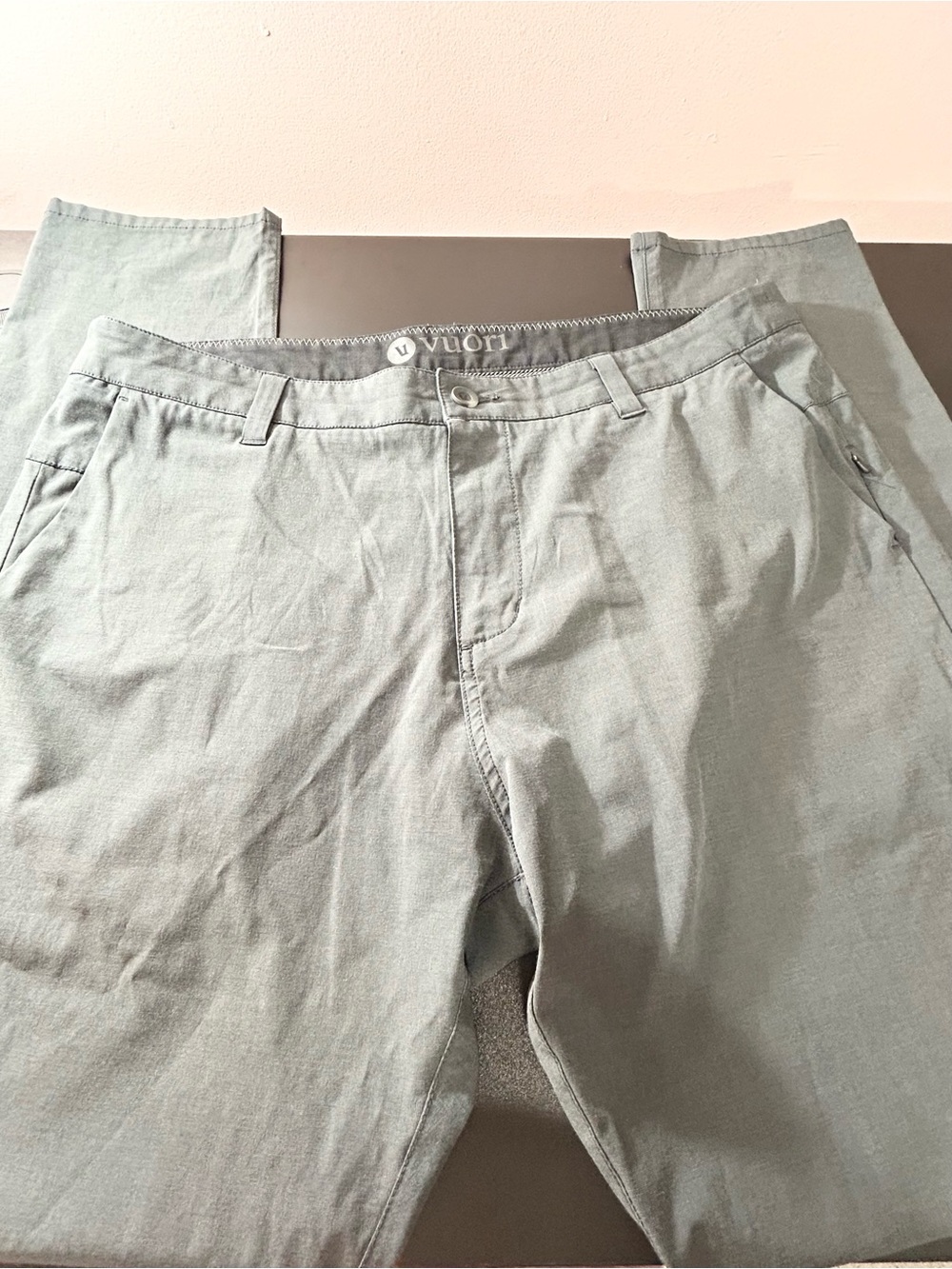 Vuori Ripstop Climber Pant Men’s Size 36 Gray Stretch Performance Chino